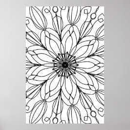 Poster de cor, Mandala