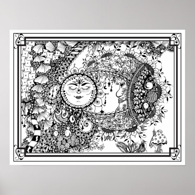 Poster de cor "Moondance da Sra. Dee" (Frente)