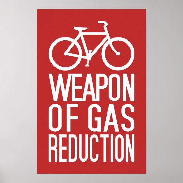 Poster de cor personalizada de bicicleta (Frente)