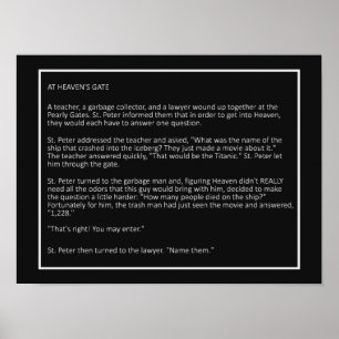 Poster de cor personalizada do Piadas incrível nº 