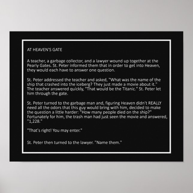 Poster de cor personalizada do Piadas incrível nº  (Frente)