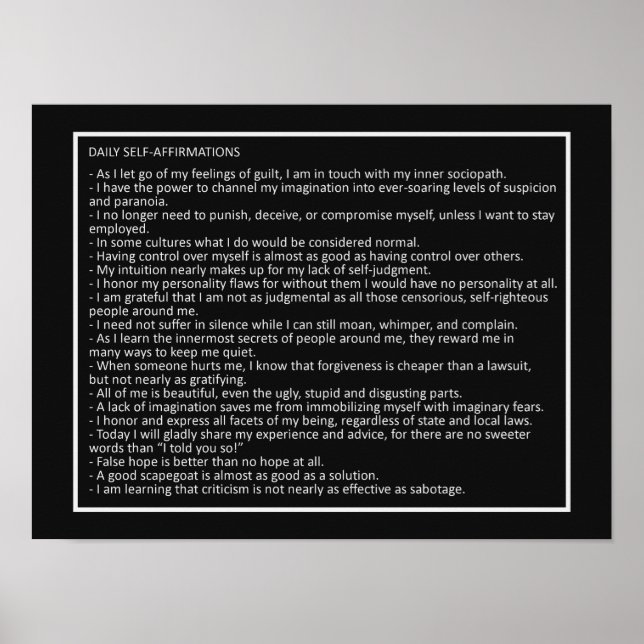 Poster de cor personalizada do Piadas incrível nº  (Frente)