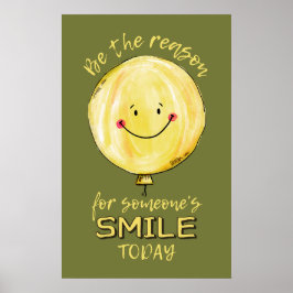 poster de cor personalizada "Seja a razão"