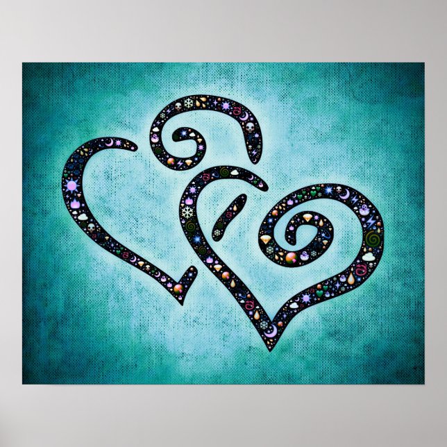 Poster de Coração Azul (Frente)