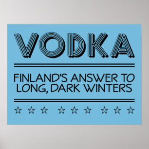 POSTER de cores personalizadas VODKA