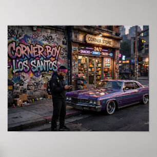 Poster de Corner Boy Los Santos - Poster de Rua GT