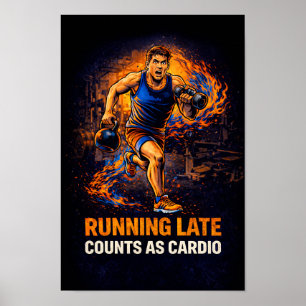 Poster de Corrida Atrasada Conta Como Cárdio – Aca