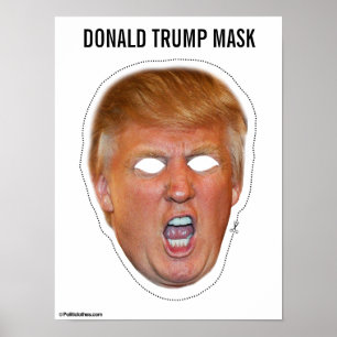 Poster de Corte de Máscara Donald Trump