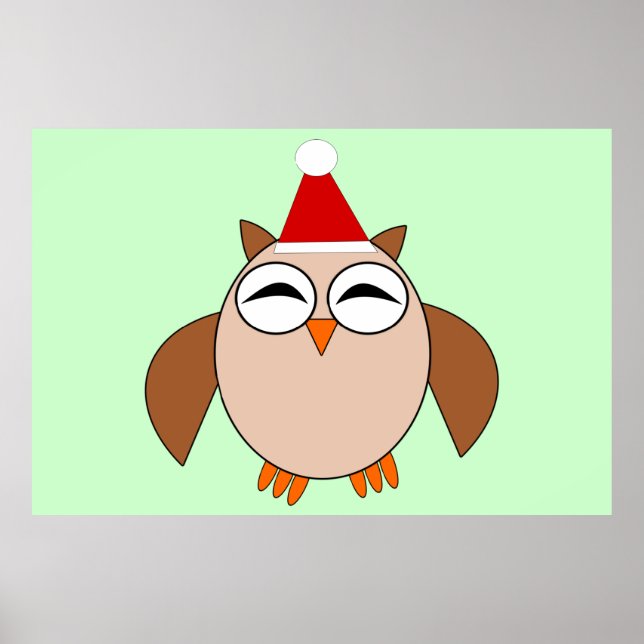 Poster de Coruja de Natal (Frente)