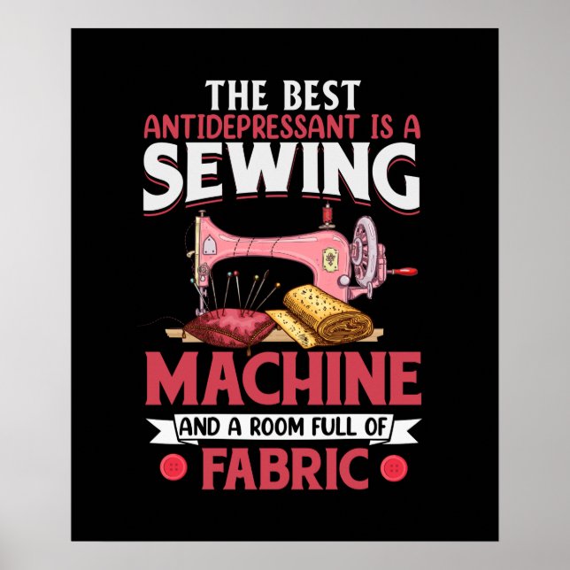 poster de costura de texto (Frente)