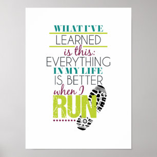Poster de Cota de Tipografia do Runner