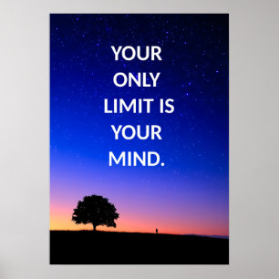 Poster de Cota Motivativa do Céu Azul