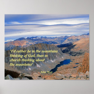 Poster de cotação de John Muir