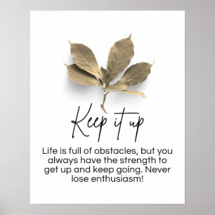 Poster de Cotação de Motivação, Boho Office Decor