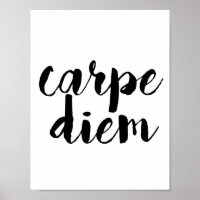 Poster de Cotação Inspiracional Carpe Diem
