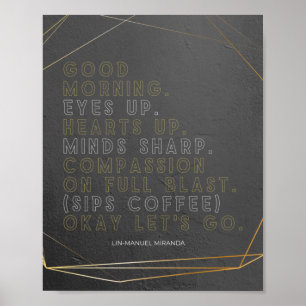 Poster de Cotação Lin-Manuel Miranda