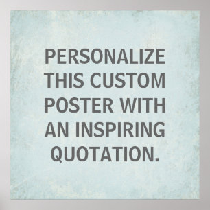 Poster de Cotação Personalizada, inspiração