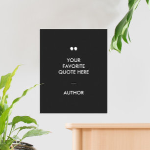 Poster de Cotação Personalizada Moderna