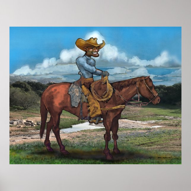 Poster de cowboy (Frente)