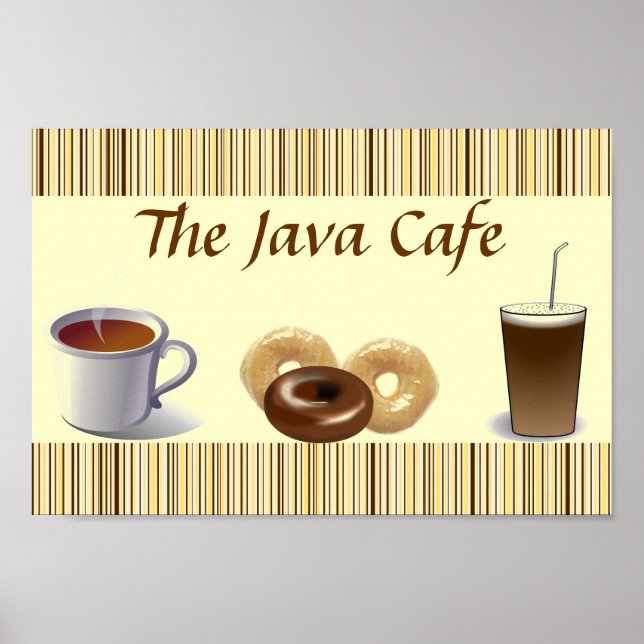 Poster de Cozinha com Strike de Castanho (Frente)