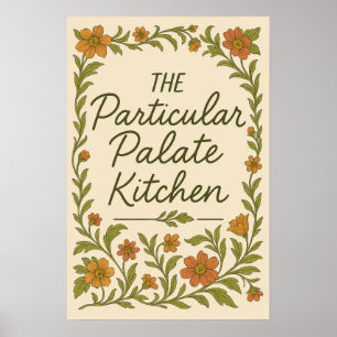 Poster de Cozinha Sassy Particular Paladar Cozinhe