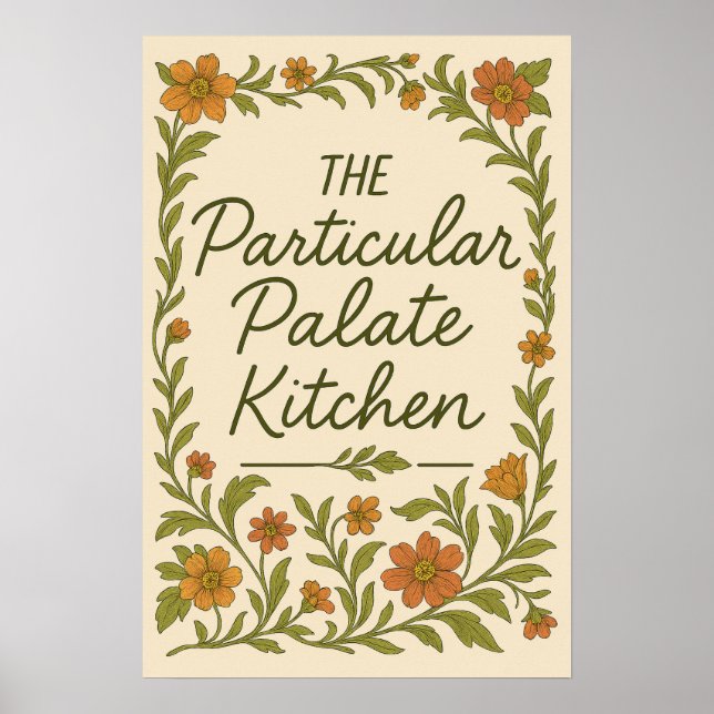 Poster de Cozinha Sassy Particular Paladar Cozinhe (Frente)