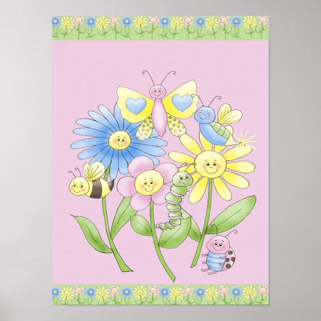 Poster de Crianças de DiversosBugs (Frente)