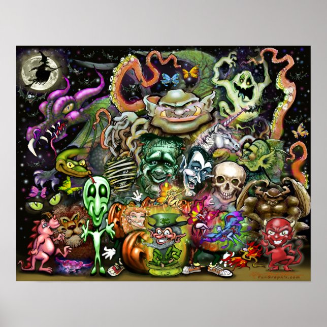 Poster de Criaturas Mágicas (Frente)