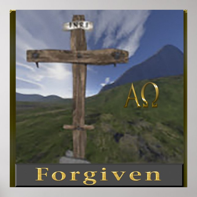 poster de cruz cristã (Frente)