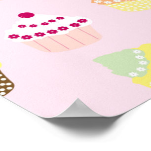 Poster de cupcake de Partido 