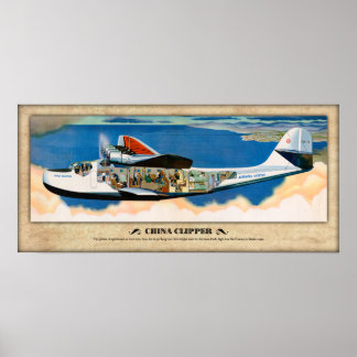 Poster de Cutaway M-130 "China Clipper"