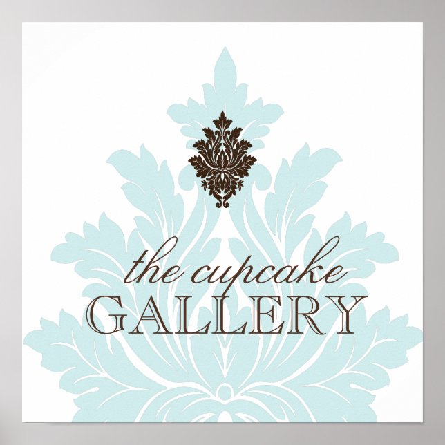 Poster de Damask Personalizado (Frente)