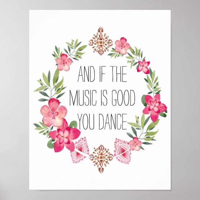 Poster de dança bonito (Frente)