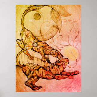 Poster de dança dos tigres