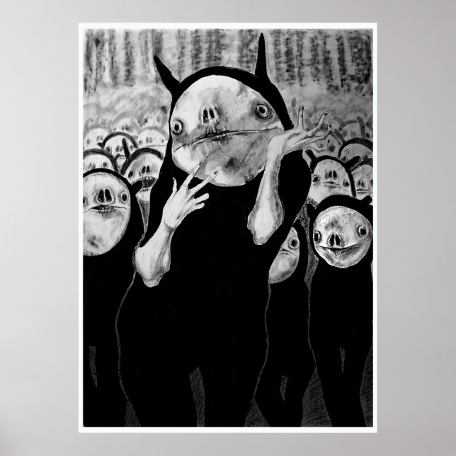 Poster de dança monstro (Frente)