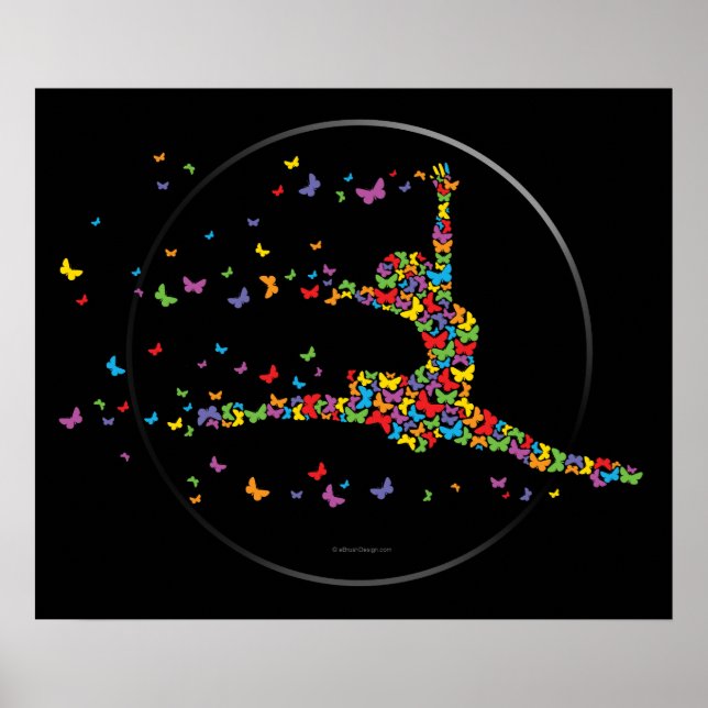 Poster de dançarina de borboleta (Frente)