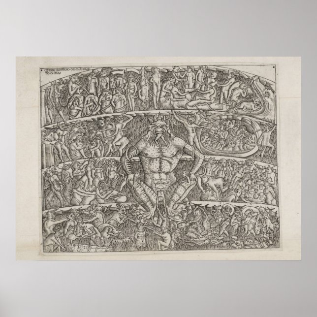 Póster De Dante inferno de Boccelli (Frente)