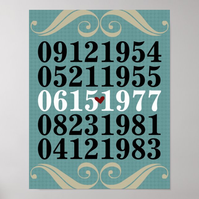 Poster de Datas Especiais Original (Frente)