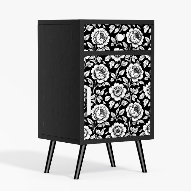 Poster de de Decoupage Botânica Preta (This is a mockup, your design may be larger/smaller depending on what size poster you purchase)