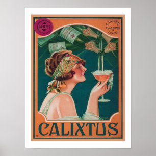 Poster de Deco Calixtus Champagne do vintage