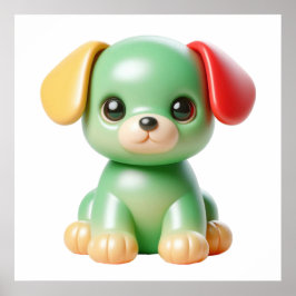 Poster de Decoração de Parede de Boneca Fofa para 