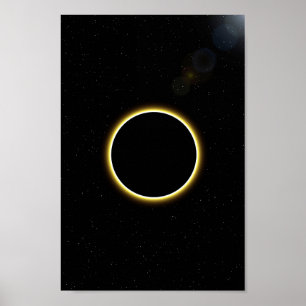 Poster de Decoração de Parede Solar Eclipse