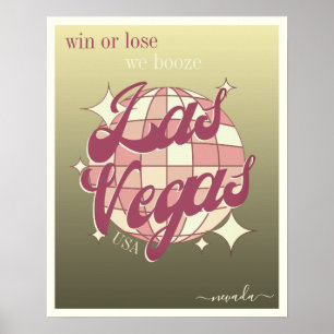 Poster de decoração elegante de Las Vegas Nevada