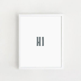 Poster de decoração por parede infantil "HI"