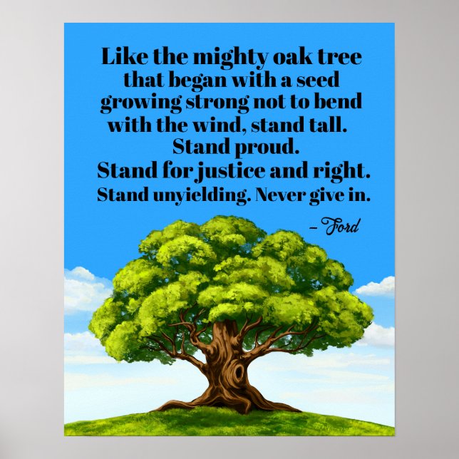 Poster de defesa da justiça e da direita (Frente)