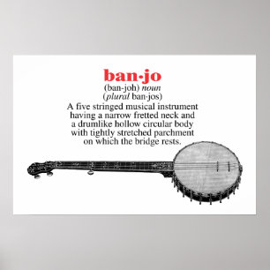 Poster de definição de banjo