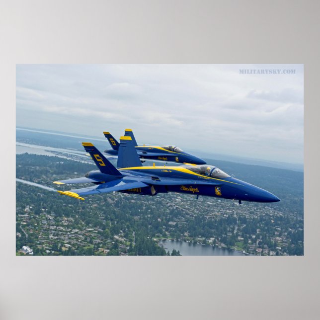 Poster de Demonstração de Voo de marinho (Frente)