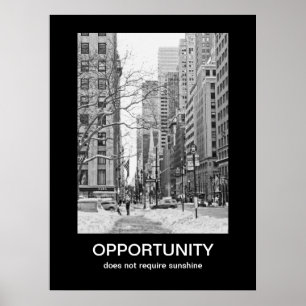 Poster de Demotivational da oportunidade