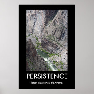 Poster de Demotivational da persistência