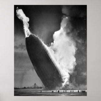 Poster de desastres de Hindenburg 16"x20".